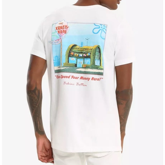 Spongebob Krusty Krab Hot Topic Tshirt M - Picture 1 of 8